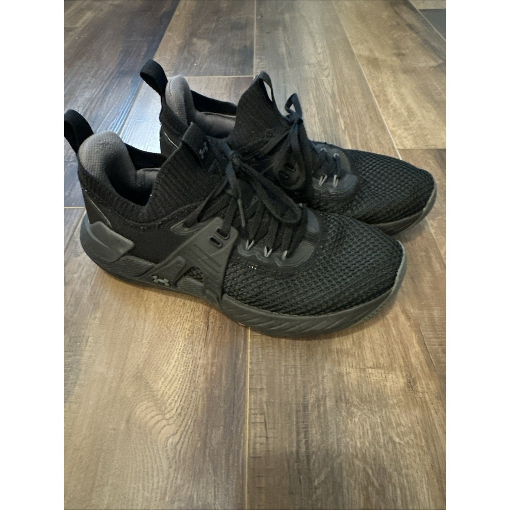 Under Armour- Project Rock 4 Women's Black Work Out Shoe- Size 9‎